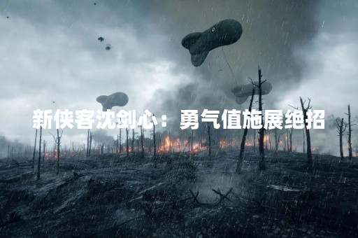 新侠客沈剑心：勇气值施展绝招