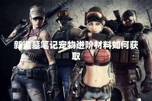 新盗墓笔记宠物进阶材料如何获取