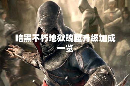 暗黑不朽地狱魂匣升级加成一览