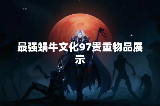 最强蜗牛文化97贵重物品展示