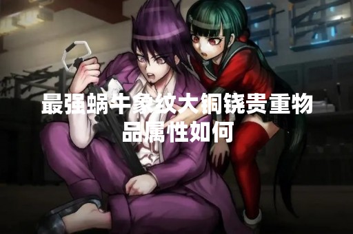 最强蜗牛象纹大铜铙贵重物品属性如何