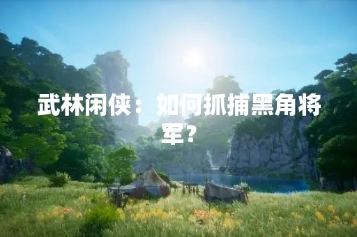 武林闲侠：如何抓捕黑角将军？