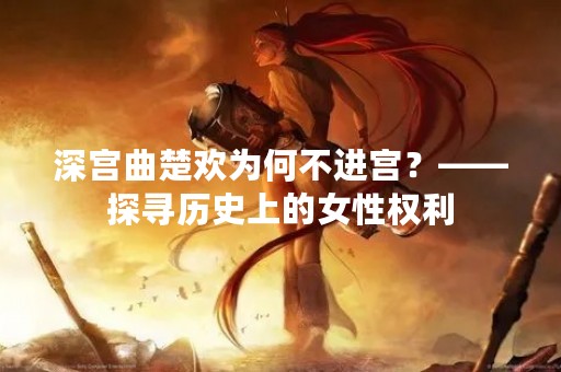 深宫曲楚欢为何不进宫？——探寻历史上的女性权利