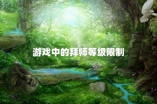 游戏中的拜师等级限制