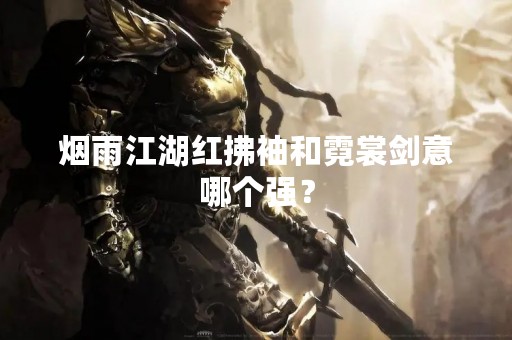 烟雨江湖红拂袖和霓裳剑意哪个强？