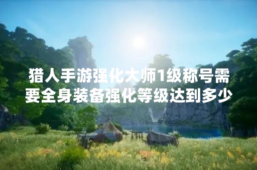 猎人手游强化**1级称号需要全身装备强化等级达到多少