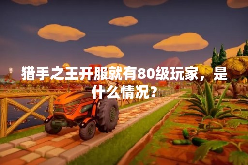 猎手之王开服就有80级玩家，是什么情况？
