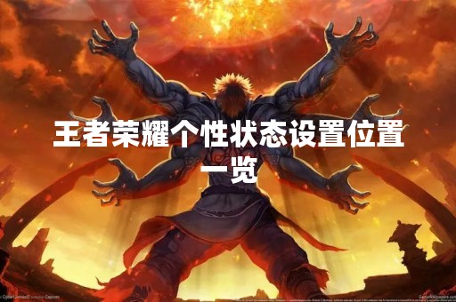 王者荣耀个性状态设置位置一览