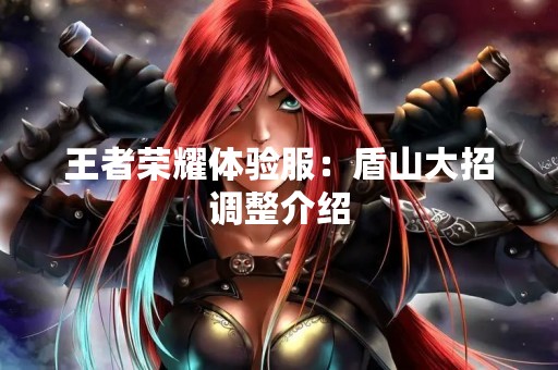 王者荣耀体验服：盾山大招调整介绍