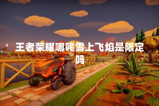 王者荣耀哪咤雪上飞焰是限定吗