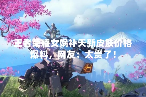 王者荣耀女娲补天新皮肤价格爆料，网友：太贵了！