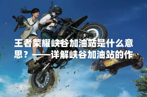 王者荣耀峡谷加油站是什么意思？——详解峡谷加油站的作用和使用方法
