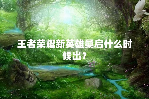 王者荣耀新英雄桑启什么时候出？