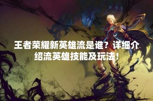 王者荣耀新英雄流是谁？详细介绍流英雄技能及玩法！