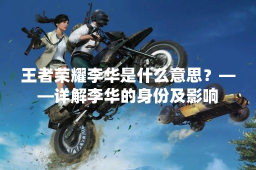 王者荣耀李华是什么意思？——详解李华的身份及影响