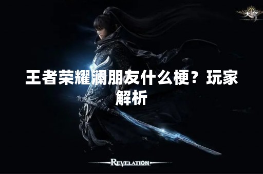 王者荣耀澜朋友什么梗？玩家解析