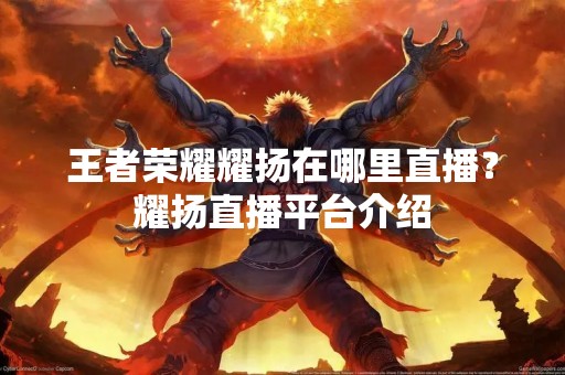 王者荣耀耀扬在哪里直播？耀扬直播平台介绍