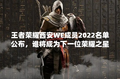 王者荣耀西安WE成员2022名单公布，谁将成为下一位荣耀之星？