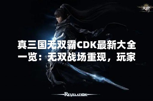 真三国无双霸CDK最新大全一览：无双战场重现，玩家必备攻略！