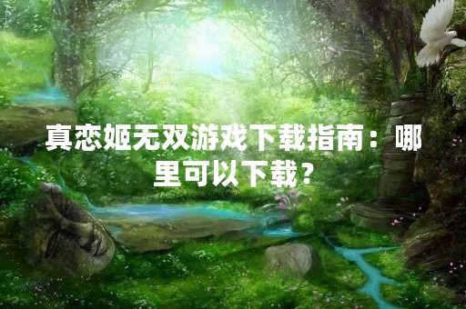 真恋姬无双游戏下载指南：哪里可以下载？