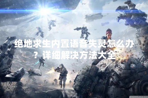 绝地求生内置语音失灵怎么办？详细解决方法大全