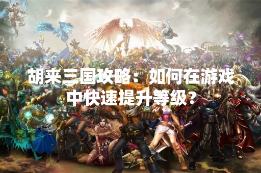 胡来三国攻略：如何在游戏中快速提升等级？