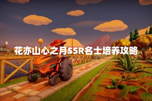 花亦山心之月SSR名士培养攻略