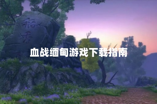 血战缅甸游戏下载指南