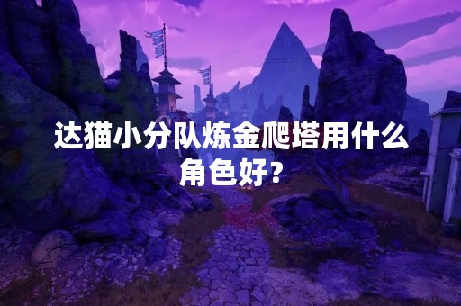 达猫小分队炼金爬塔用什么角色好？