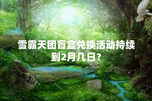 雪霸天团盲盒兑换活动持续到2月几日？