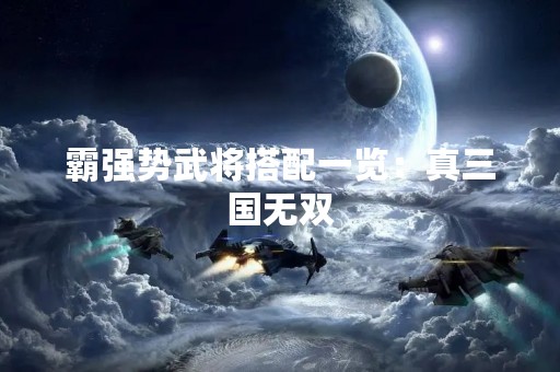 霸强势武将搭配一览：真三国无双