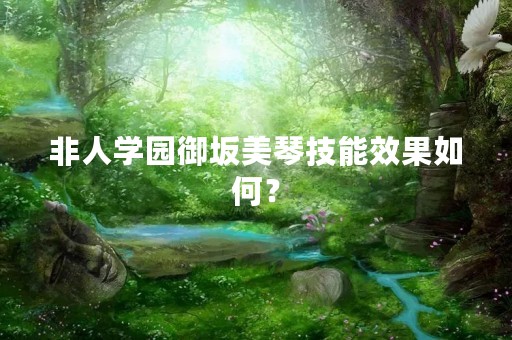 非人学园御坂美琴技能效果如何？