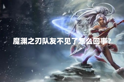 魔渊之刃队友不见了怎么回事？