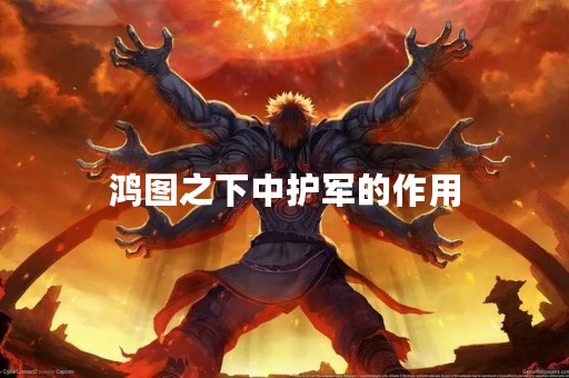鸿图之下中护军的作用