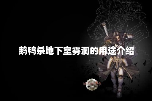 鹅鸭杀地下室雾洞的用途介绍