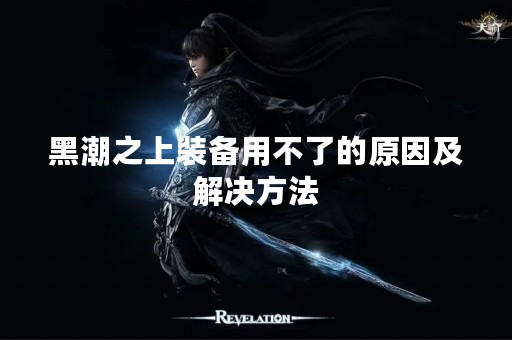 黑潮之上装备用不了的原因及解决方法
