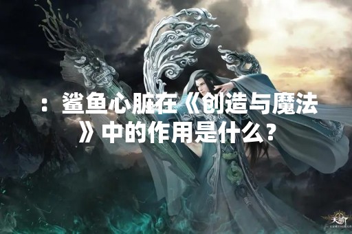 ：鲨鱼心脏在《创造与魔法》中的作用是什么？