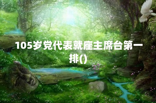 105岁党代表就座主席台第一排()
