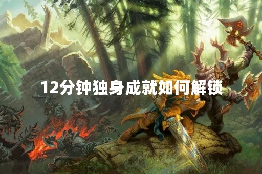 12分钟独身成就如何解锁