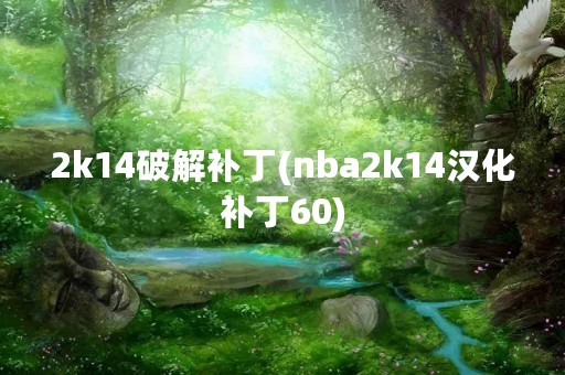 2k14破解补丁(nba2k14汉化补丁60)