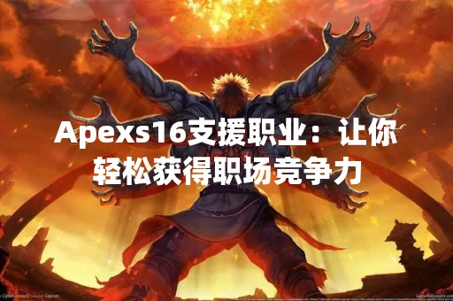 Apexs16支援职业：让你轻松获得职场竞争力