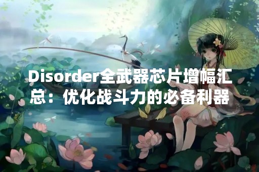Disorder全武器芯片增幅汇总：优化战斗力的必备利器