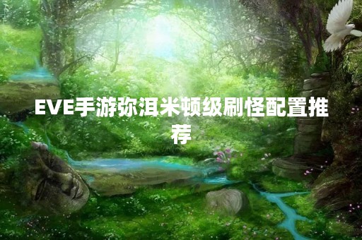 EVE手游弥洱米顿级刷怪配置推荐
