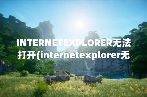 INTERNETEXPLORER无法打开(internetexplorer无法显示网页怎么办)