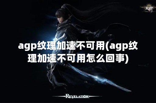 agp纹理加速不可用(agp纹理加速不可用怎么回事)