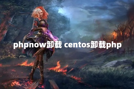 phpnow卸载 centos卸载php