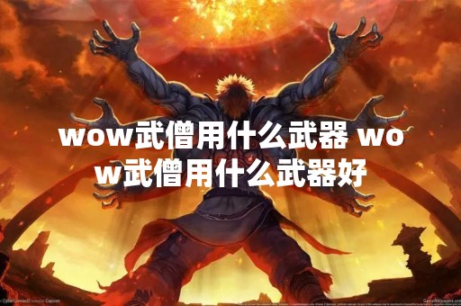 wow武僧用什么武器 wow武僧用什么武器好
