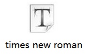 times new roman正式版